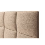 Headboard (begonia) mazzini sofas dark beige, velvet, 120x10x140