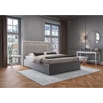 Headboard (primevere) mazzini sofas beige 2, velvet, 120x10x140