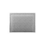 Headboard (primevere) mazzini sofas light grey, velvet, 120x10x140