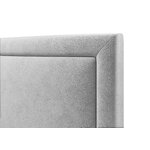 Headboard (primevere) mazzini sofas light grey, velvet, 120x10x140