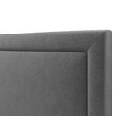 Headboard (primevere) mazzini sofas dark grey, velvet, 120x10x140