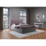 Headboard (primevere) mazzini sofa lavender, velvet, 120x10x140