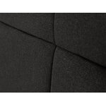 Sängynpääty (begonia) mazzini sohvat musta, strukturoitu kangas, 120x10x160