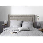 Headboard (primevere) mazzini sofas beige 2, structured fabric, 120x10x160