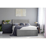 Headboard (primevere) mazzini sofas gray 2, structured fabric, 120x10x160