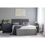 Headboard (primevere) mazzini sofas dark gray 2, structured fabric, 120x10x160