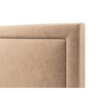 Headboard (primevere) mazzini sofas dark beige, velvet, 120x10x160