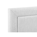 Headboard (primevere) mazzini sofas light gray, structured fabric, 120x10x160