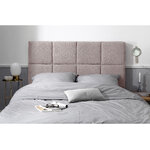 Headboard (begonia) mazzini sofas pink, structured fabric, 120x10x180