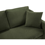 Corner sofa bed (rose) mazzini sofas bottle green, velvet, natural beech wood, left