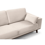 Corner sofa (hebe) mazzini sofas beige, velvet, without legs, left