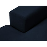 Corner sofa (hebe) in mazzini sofas, deep blue, velvet, without legs, left