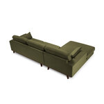 Corner sofa (hebe) mazzini sofas green, velvet, without legs, left