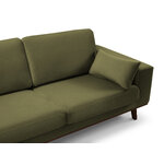 Corner sofa (hebe) mazzini sofas green, velvet, without legs, left