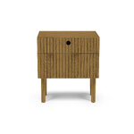 Nightstand (bahia) mazzini sofas brown, wood, natural oak