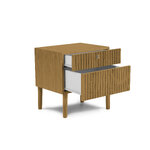 Nightstand (bahia) mazzini sofas brown, wood, natural oak