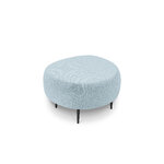 Tumba (clove) mazzini sofas light blue, boucle, black metal