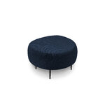 Tumba (clove) mazzini sofas dark blue, boucle, black metal