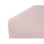 Tumba (rose) Mazzini sofa in pink, velvet, natural beech wood