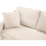 Corner sofa bed (rose) mazzini sofas beige, velvet, natural beech wood, better