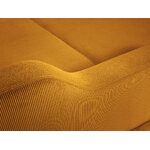 Corner sofa bed (rose) mazzini sofa yellow, velvet, natural beech wood, better