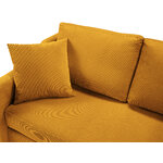 Corner sofa bed (rose) mazzini sofa yellow, velvet, natural beech wood, better