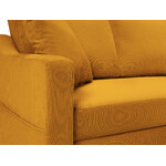 Corner sofa bed (rose) mazzini sofa yellow, velvet, natural beech wood, better