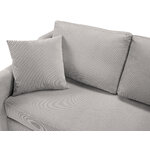 Corner sofa bed (rose) mazzini sofas, light gray, velvet, natural beech wood, better