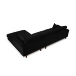 Corner sofa (hebe) mazzini sofas black, velvet, without legs, better