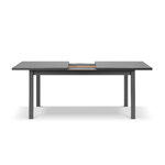 Extendable dining table (bonsai) mazzini sofas graphite mdf, wood, 78x90x160