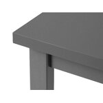 Extendable dining table (bonsai) mazzini sofas graphite mdf, wood, 78x90x160