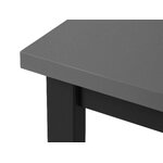 Extendable dining table (bonsai) mazzini sofas graphite mdf and black, wood, 78x90x160