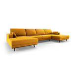 Panoramic sofa &#39;hebe&#39; yellow, velvet