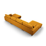 Panoramic sofa &#39;hebe&#39; yellow, velvet