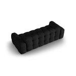 Sofa (nino) black, structured fabric