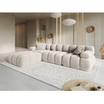 Modulaarinen sohva &quot;bellis&quot; vaalea beige, sametti