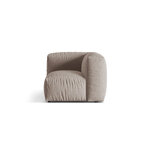 Модуль дивана (мартина) тёмно-бежевый, структурированная ткань