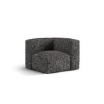 Armless sofa module 'martina' anthracite, boucle