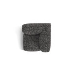 Armless sofa module 'martina' anthracite, boucle