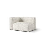 Dīvāna modulis 'martina' pelēkbēšs melanžs, buklē, kreisais