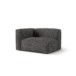 Sofa module 'martina' anthracite, boucle, left