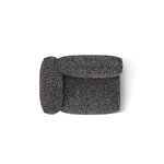 Sofa module 'martina' anthracite, boucle, left
