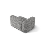 Dīvāna modulis 'martina' grafīts, bukle, pa kreisi