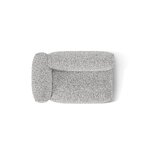 Dīvāna modulis 'martina' sudraba, bukle, pa kreisi