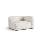 Модуль дивана «Мартина» серый бежевый меланж, букле, правый