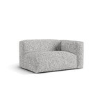 Dīvāna modulis 'martina' sudraba, bukle, pa labi