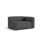 Sofa module 'martina' anthracite, boucle, right