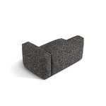 Sofa module 'martina' anthracite, boucle, right