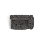 Sofa module 'martina' anthracite, boucle, right