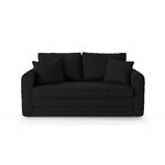 Sofa lido (micadoni home) juodas, struktūrinis audinys